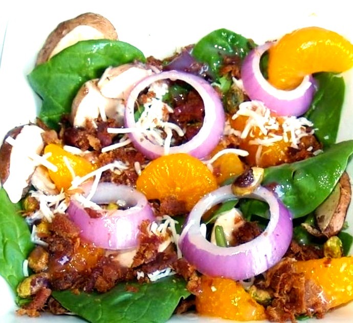 Spinach and Mandarin Orange Salad