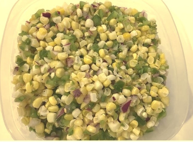 Corn and Green Pepper Salad