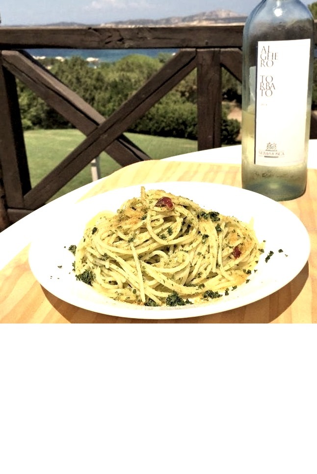 Spaghetti Aglio, Olio, e Peperoncino con Bottarga